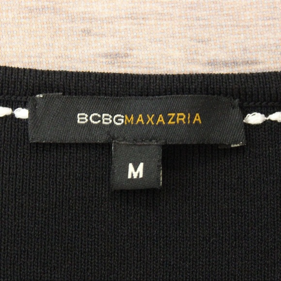 BCBGMaxazria Black Knit Embroidered Sleeveless - Picture 4 of 5